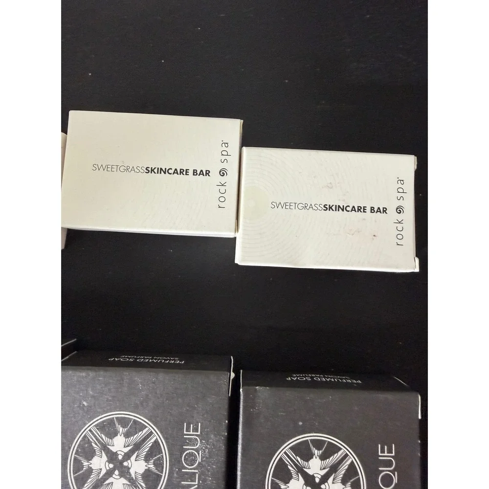 Lalique Hard Rock Spa Hotel Amenity Lot Travel Size Soap Lotion Shampoo‎ 30+ Pcs